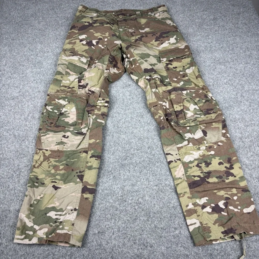 US Army FR Combat Pants Medium Long Camo Cargo Tactical Multicam Ripstop Padded